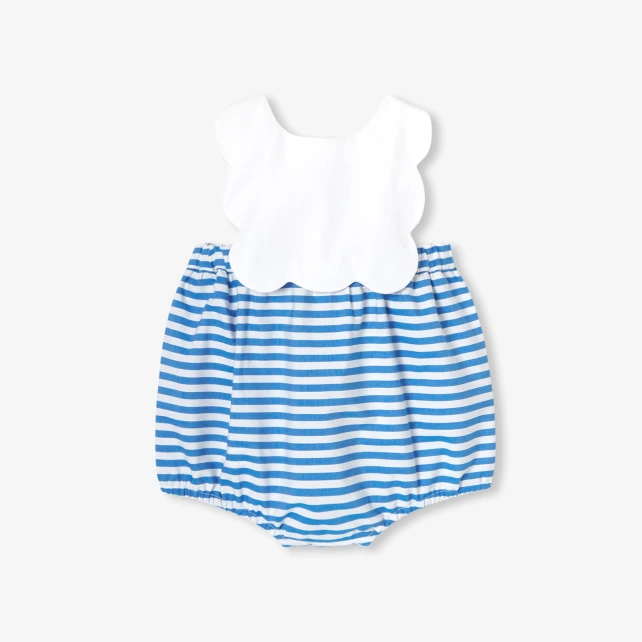 嬰兒水手風條紋連身裝