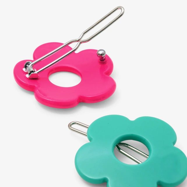 女童繽紛花朵髮夾組