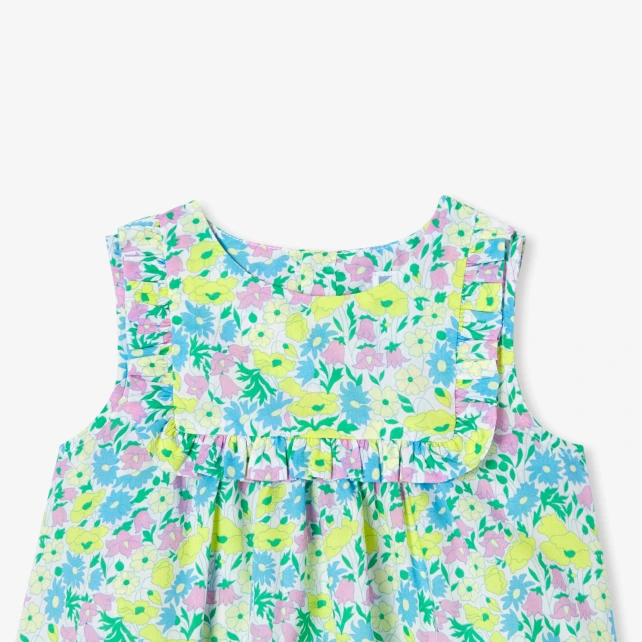 女寶寶Liberty印花平織上衣