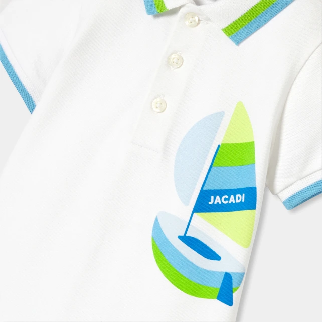 男寶寶棉質珠地布連身裝