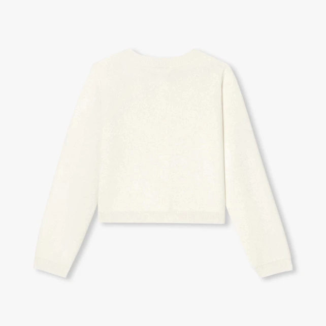 典雅貼袋開襟毛衣