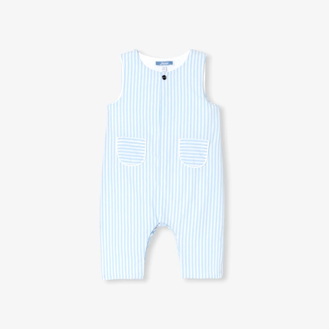嬰兒條紋鋪棉連身裝