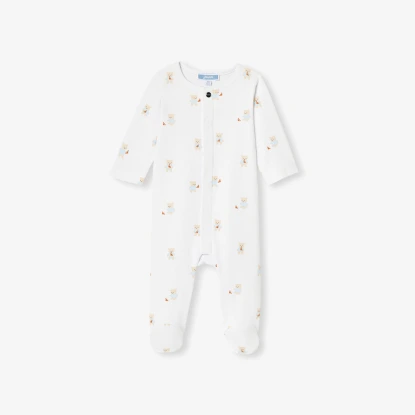 小熊印花棉質兔裝