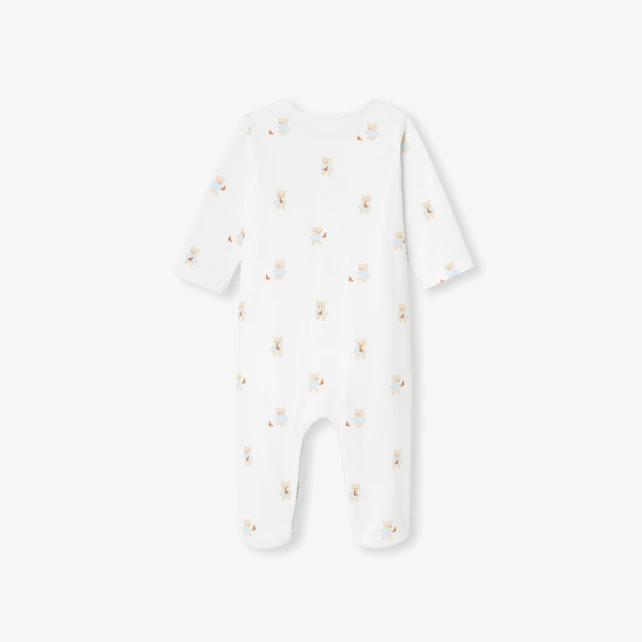 小熊印花棉質兔裝