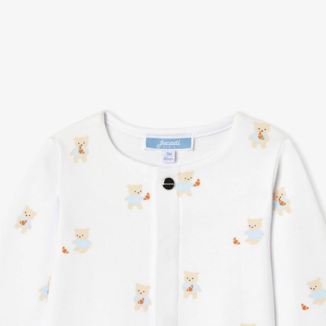 小熊印花棉質兔裝