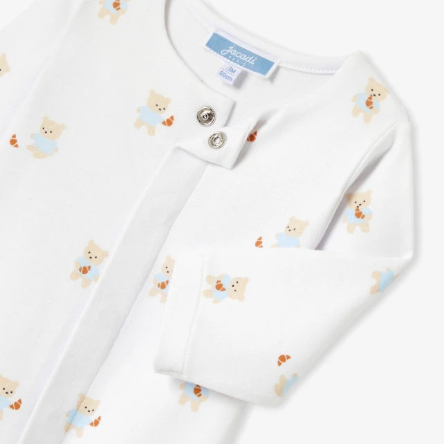 小熊印花棉質兔裝