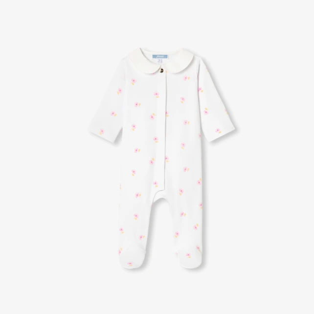 花卉印花棉質兔裝