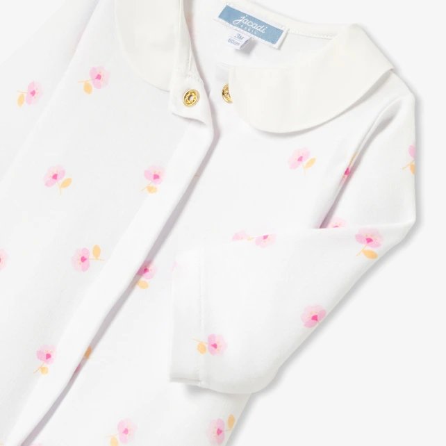 花卉印花棉質兔裝