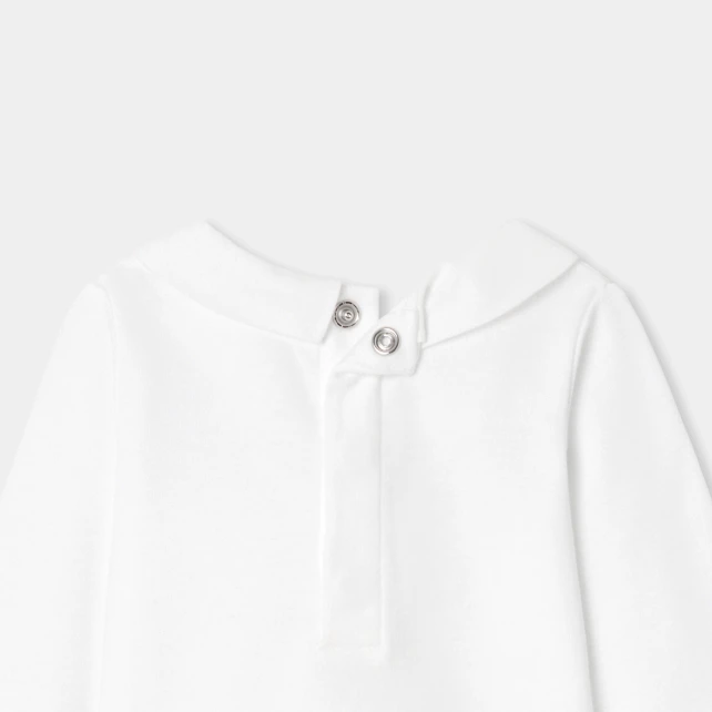 泰迪熊繡花領連身衣