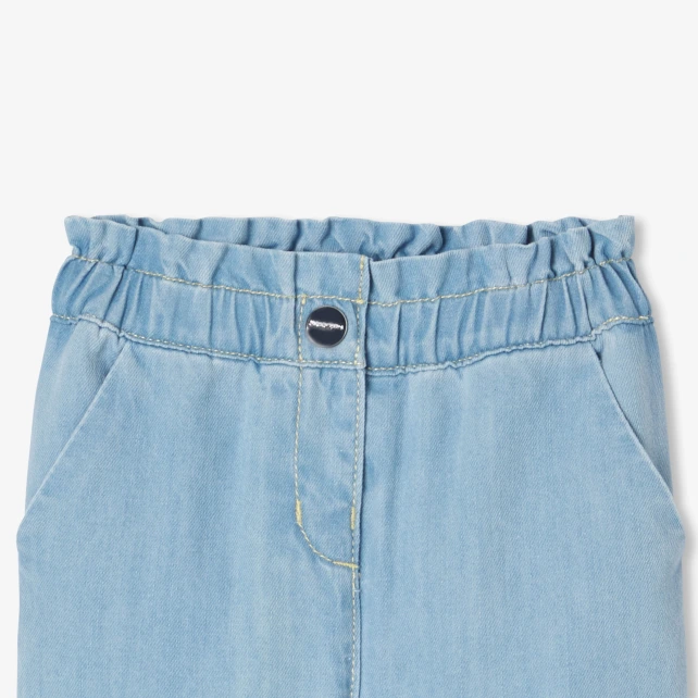 女寶寶柔軟丹寧長褲