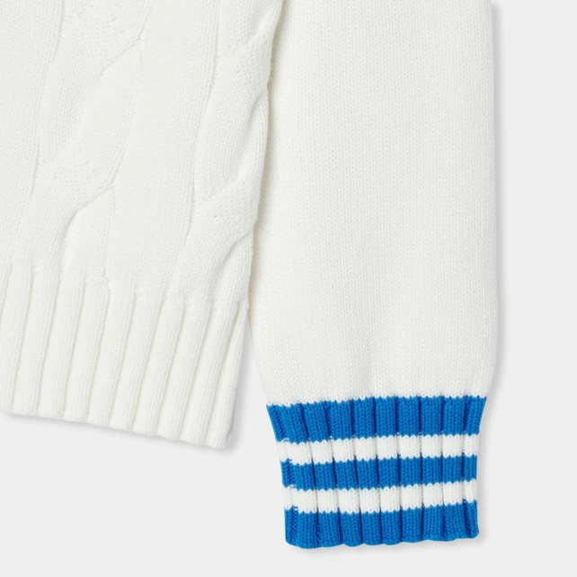 V領學院風針織線衫