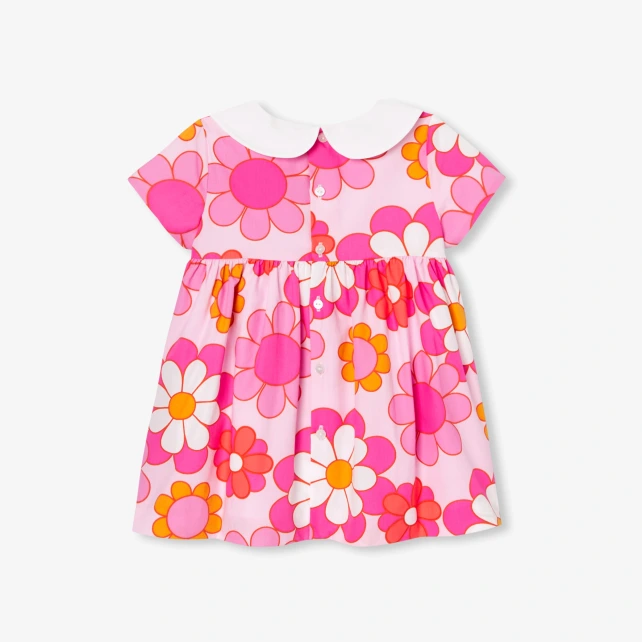 女寶寶花卉印花洋裝