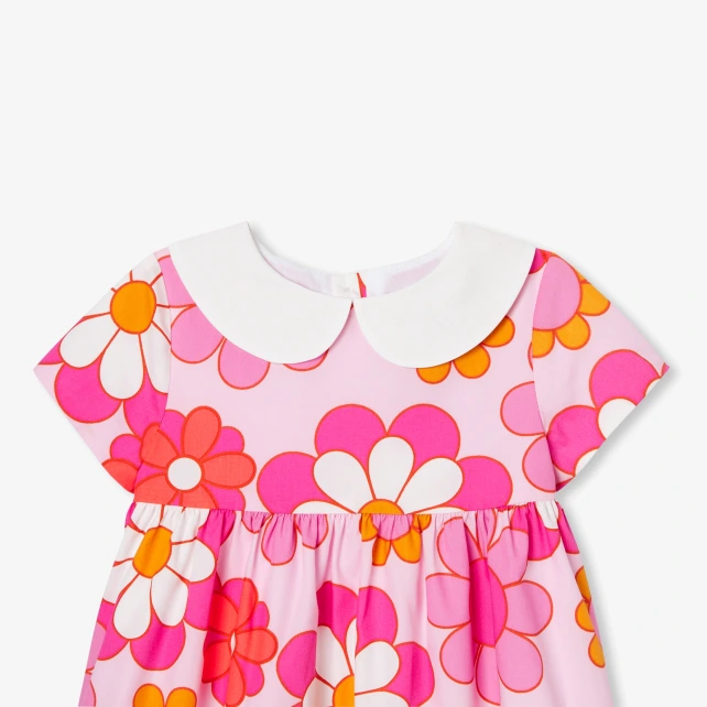 女寶寶花卉印花洋裝