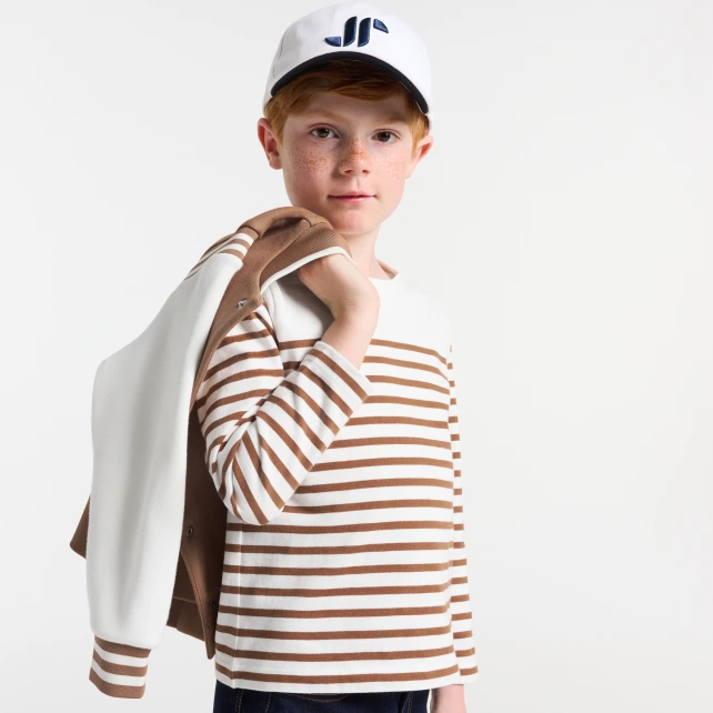 水手風厚棉刷毛T恤