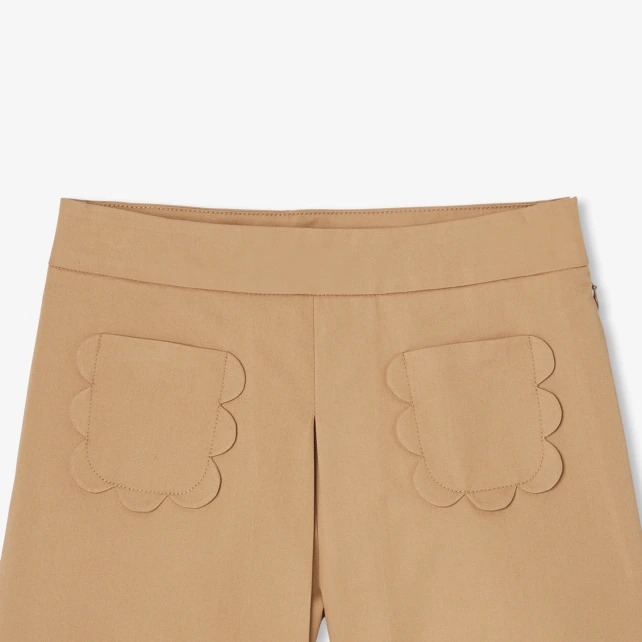 巴黎風格女童寬褲裙