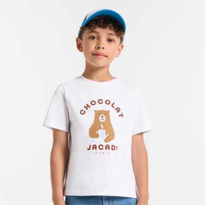 T-shirt enfant garçon en jersey de coton
