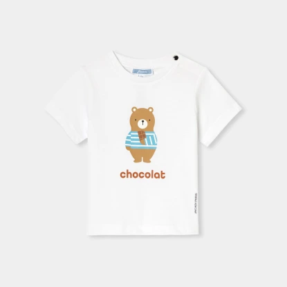 男寶寶小熊印花T恤