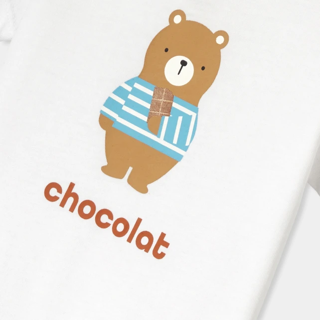 男寶寶小熊印花T恤