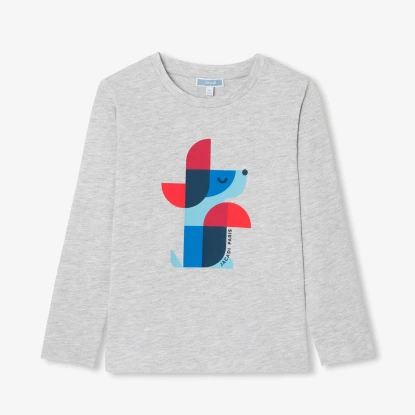 大男童狗狗印花T恤