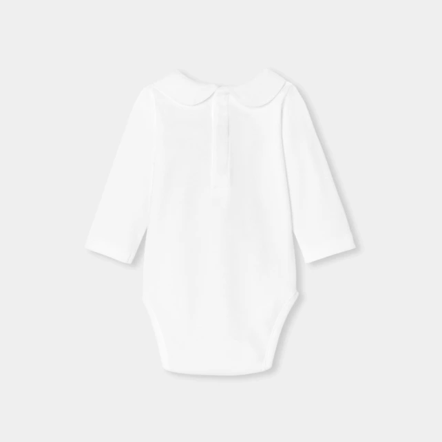 嬰兒刺繡領連身內衣