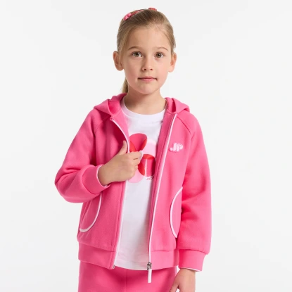 珠地布連帽開襟外套