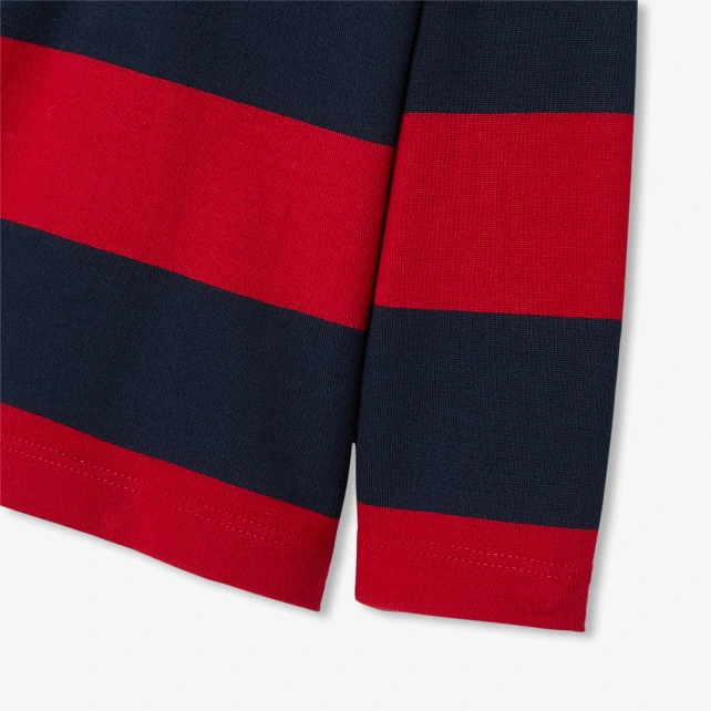 運動風條紋Polo衫