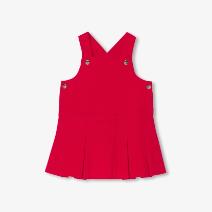 學院風燈芯絨背心裙