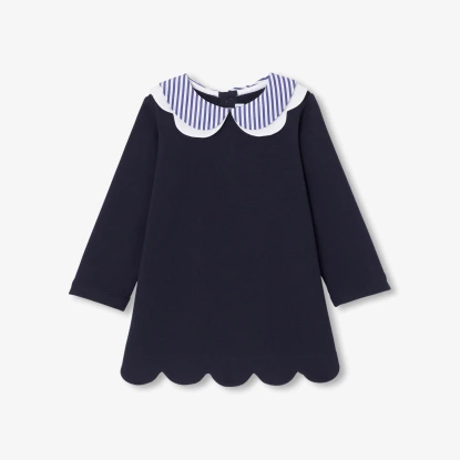 花瓣領法式風格洋裝