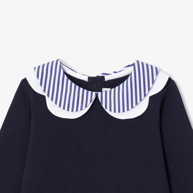 花瓣領法式風格洋裝