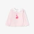 花瓣領印花女童T恤
