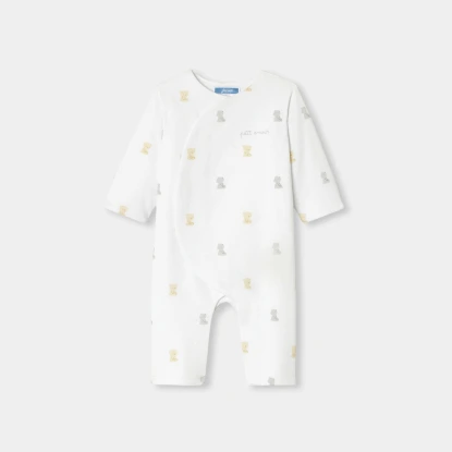 刺繡小熊薄鋪棉連身裝