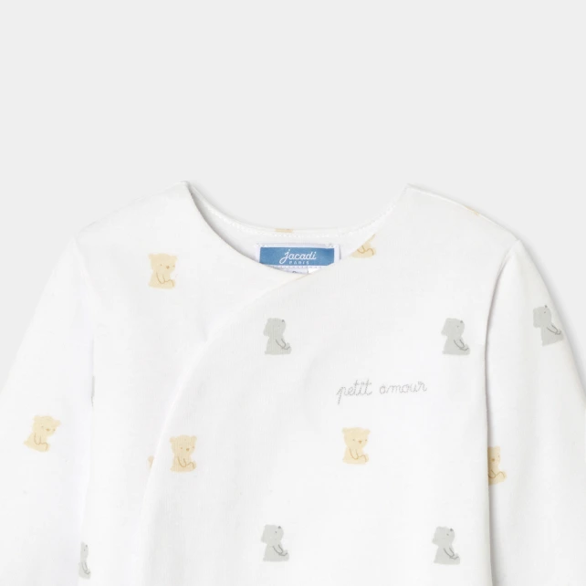 刺繡小熊薄鋪棉連身裝