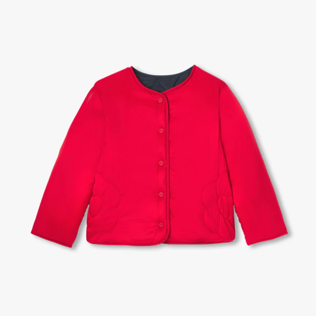 雙面穿壓紋鋪棉外套