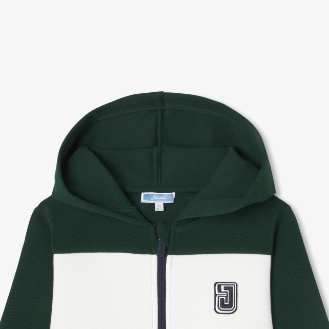 校園風連帽開襟外套