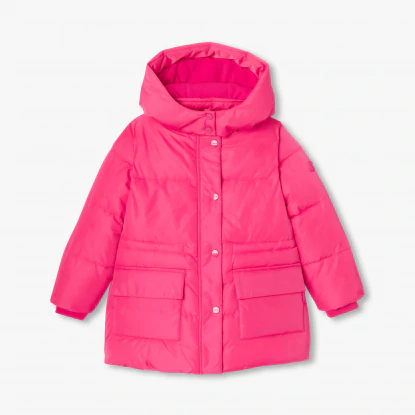 長版鋪棉連帽外套