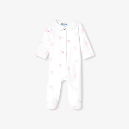 兔子圖案天鵝絨兔裝睡衣