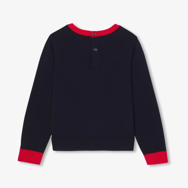 雙面花卉緹花線衫