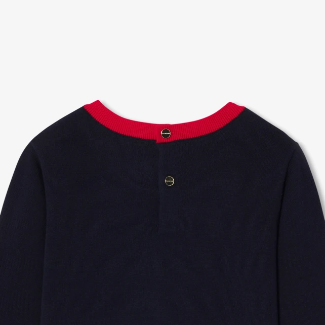 雙面花卉緹花線衫