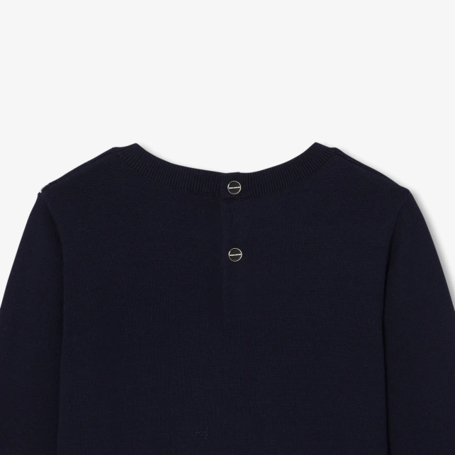 愛心緹花棉質線衫