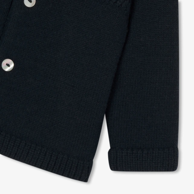 羊毛混紡嬰兒開襟毛衣