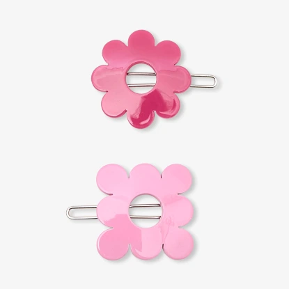 女童可愛花朵髮夾組