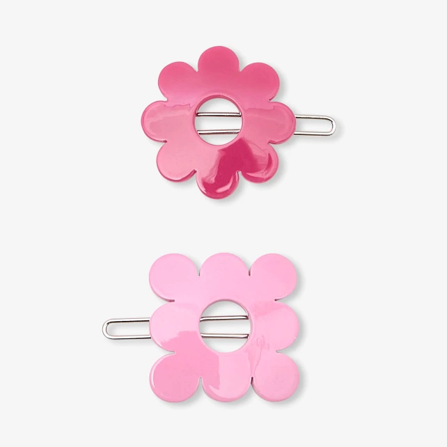 女童可愛花朵髮夾組