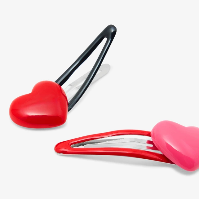 愛心  clic-clac髮夾組