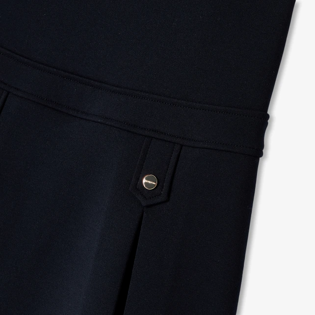 復古金釦背心裙