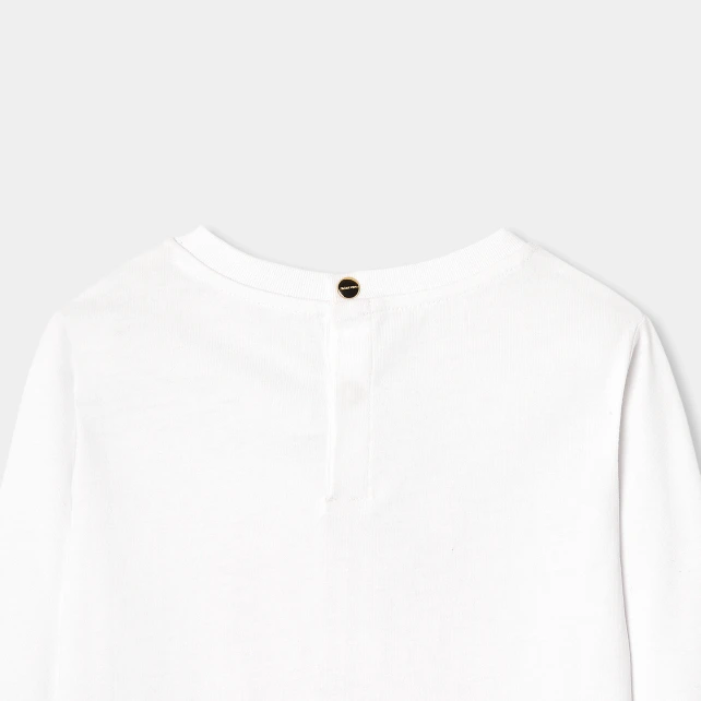 女童亮麗花朵長袖T恤