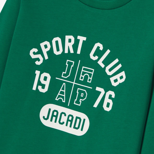 運動風印花長袖T恤