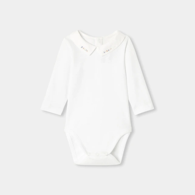 手工刺繡領連身衣