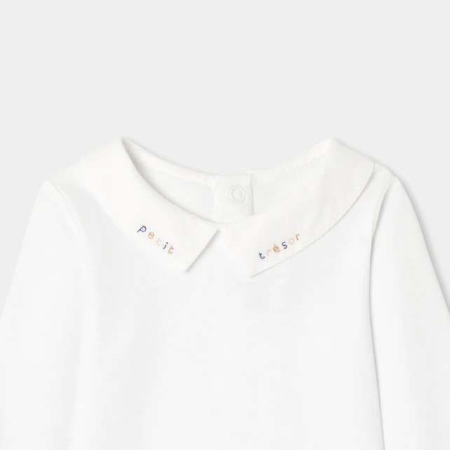 手工刺繡領連身衣