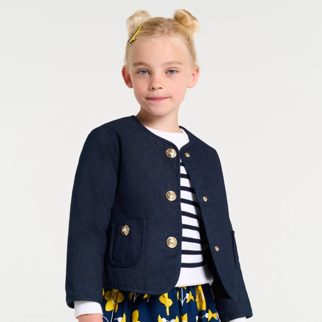 學院風牛仔外套