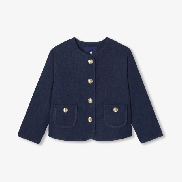 學院風牛仔外套